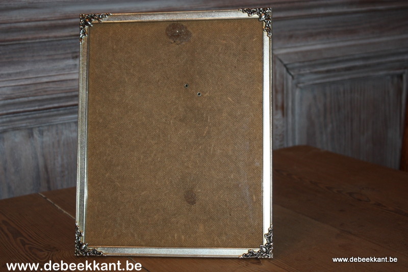 24.2 x 30.2 Brocante fotokader fotolijst metaalkleur 24.2 x 30.2